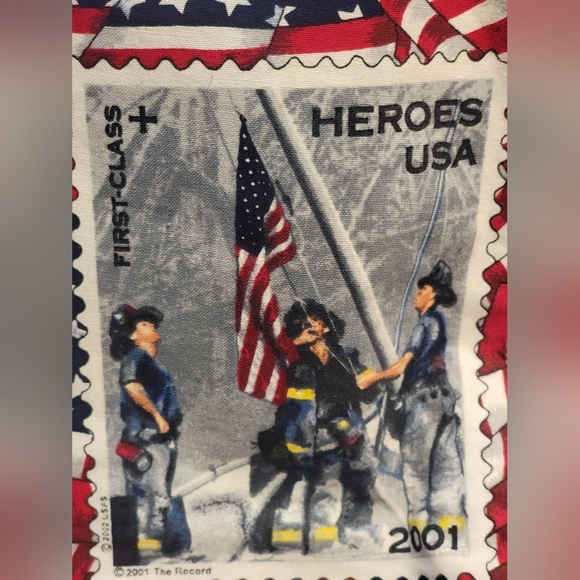 White Cross 2001 9/11 Memorial American Heroes Crafted Purse/Bag - Picture 1 of 16